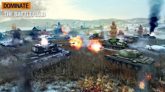 Скриншот World of Tanks Blitz PVP битвы