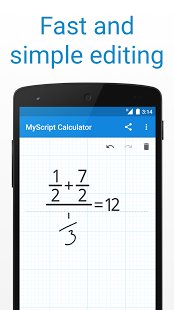 Скриншот MyScript Calculator