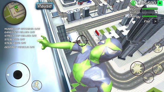 Скриншот Rope Frog Ninja Hero - Strange Gangster Vegas