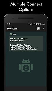 Скриншот DroidCamX Webcam Pro