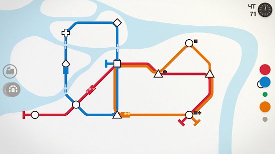 Скриншот Mini Metro