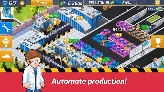  Idle Car Factory: Car Builder, Tycoon Games 2020