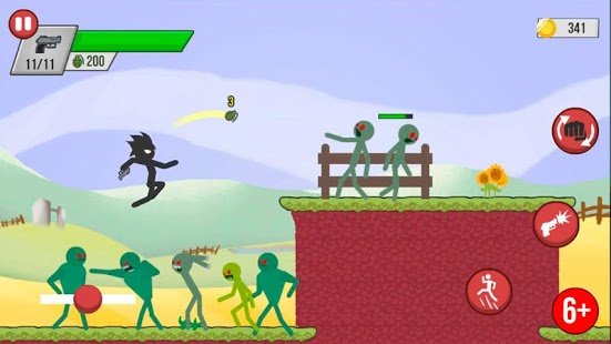 Скриншот Stickman vs Zombies