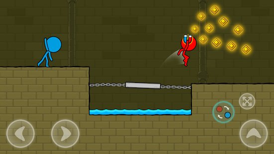 Скриншот Red and Blue Stickman: Animation Parkour