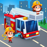 Иконка Idle FireFighter Tycoon - симулятор пожарный