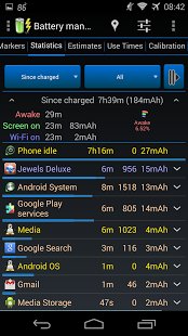 Скриншот 3C Battery Monitor Widget Pro